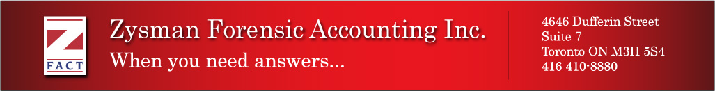 Zysman Forensic Accounting banner